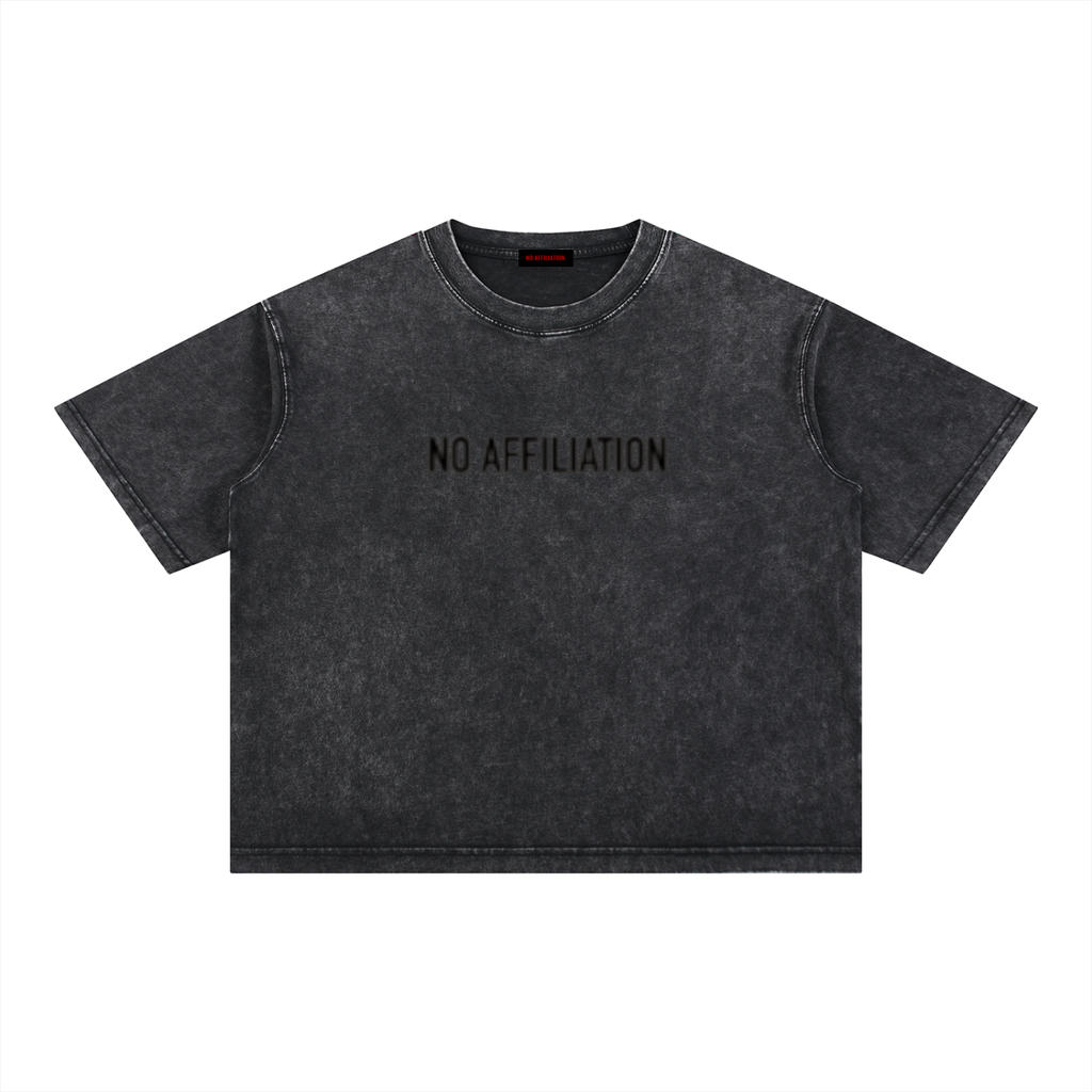 Eyes On Me - Mineral Wash Boxy Cotton T-Shirt