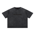 Eyes On Me - Mineral Wash Boxy Cotton T-Shirt