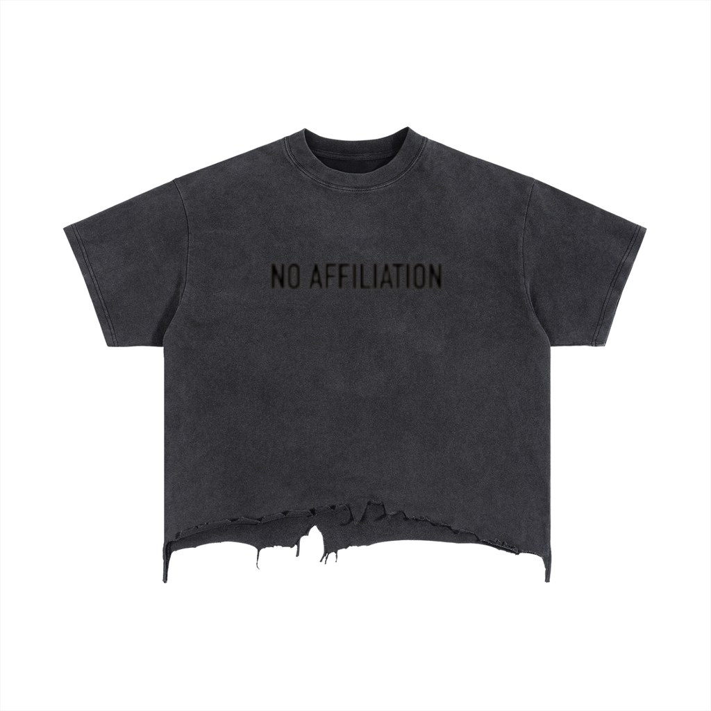 Eyes On Me - Washed Boxy Distressed Tee