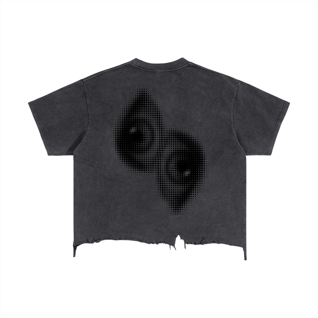 Eyes On Me - Washed Boxy Distressed Tee
